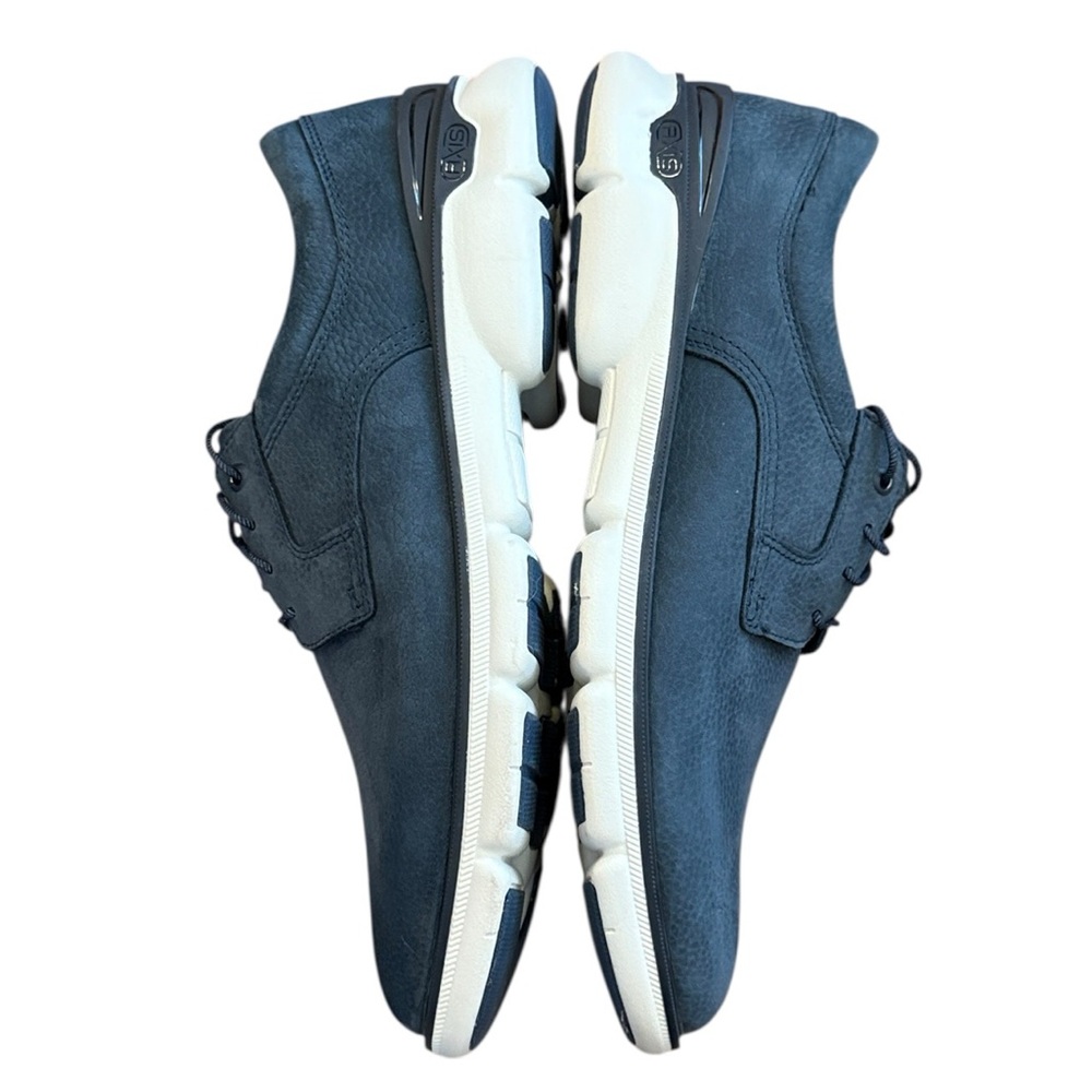 Johnston & Murphy XC4 Tanner Tie Oxford Shoe Waterproof Comfort Blue Nubuck 12M - Picture 12 of 16